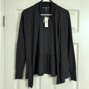 White House Black Market Ruffle Cardigan, Size Small